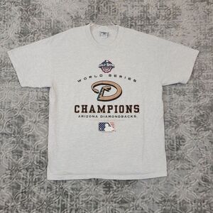 Vintage Arizona Diamondbacks Shirt Men's Large MLB 2001 World Series Champions